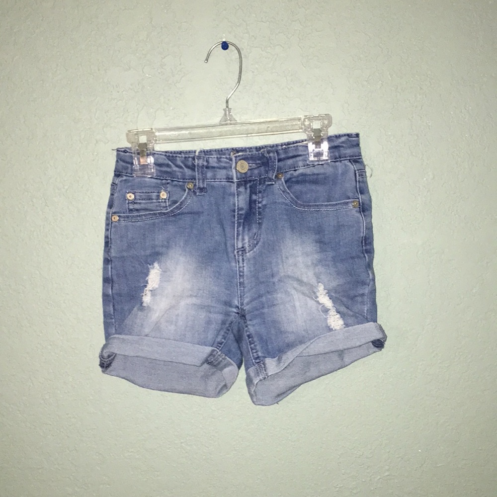Blue jean shorts